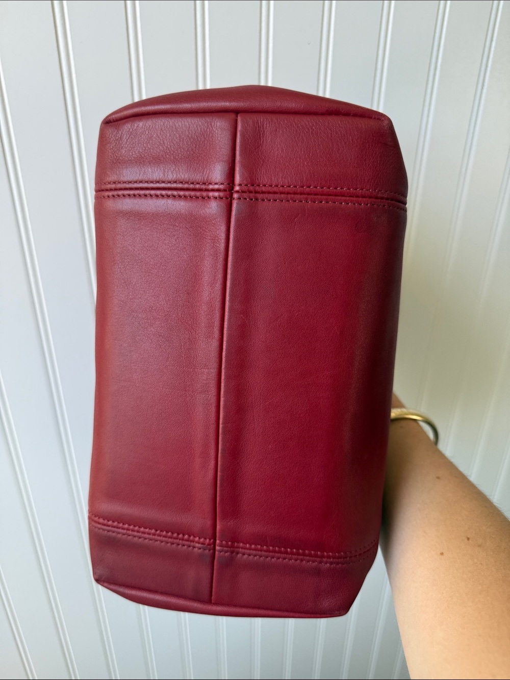 Vintage red leather coach waverly bag - Picture 3 of 7